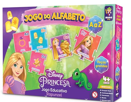 Jogo Educativo Alfabeto Rapunzel