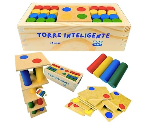 Jogo Torre Inteligente de Madeira