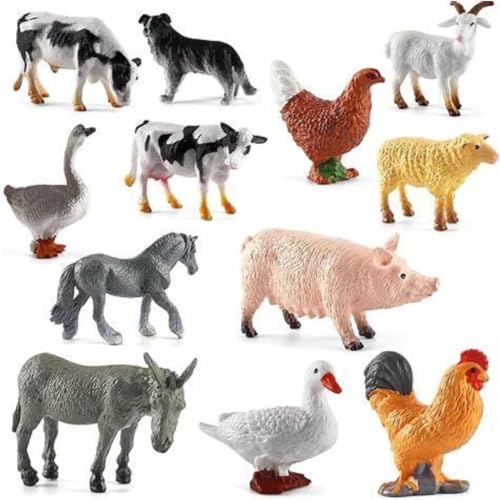 Kit 10 Miniaturas Animais da Fazenda