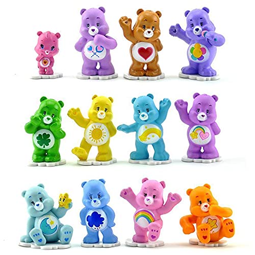 Kit 12 Bonecos Miniaturas Ursinhos Carinhosos