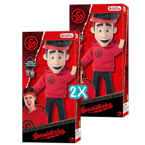 Kit 2 Bonecos Enaldinho Articulados 27cm + Cartas e Pulseira Surpresa