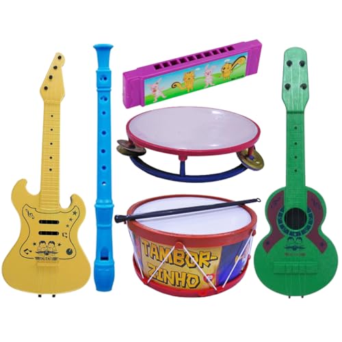 Kit 6 Instrumentos Musicais Infantis