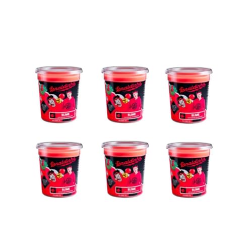Kit 6 Slimes Gelástica Enaldinho Q2 com Bolinha Surpresa