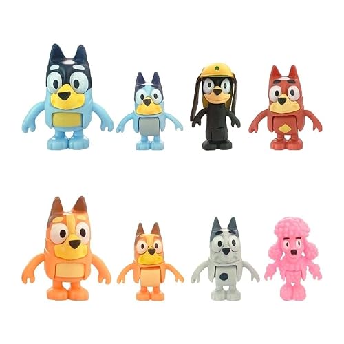 Kit 8 Miniaturas Bonecos Colecionáveis