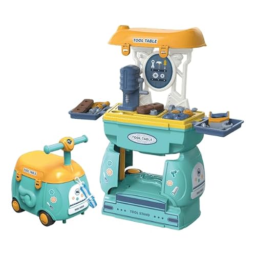 Kit Bancada de Ferramentas Infantil 2 em 1 com Maleta