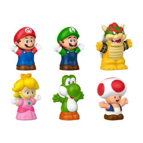 Kit Bonecos do Mundo Mario Bros Little People Mattel