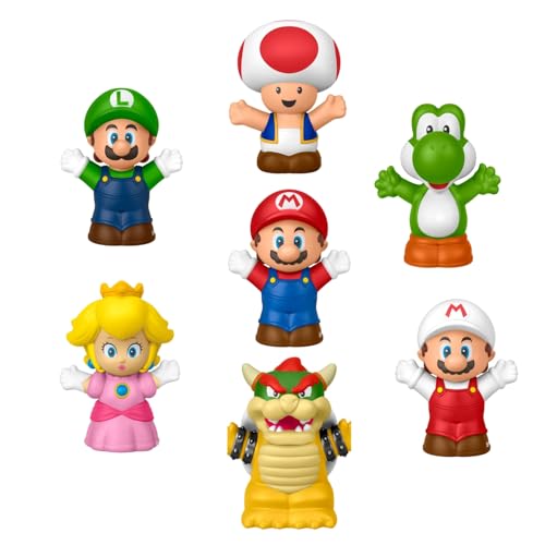 Kit Bonecos Mario Bros Little People Mattel