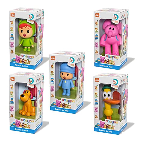 Kit com 5 bonecos da Turma do Pocoyo
