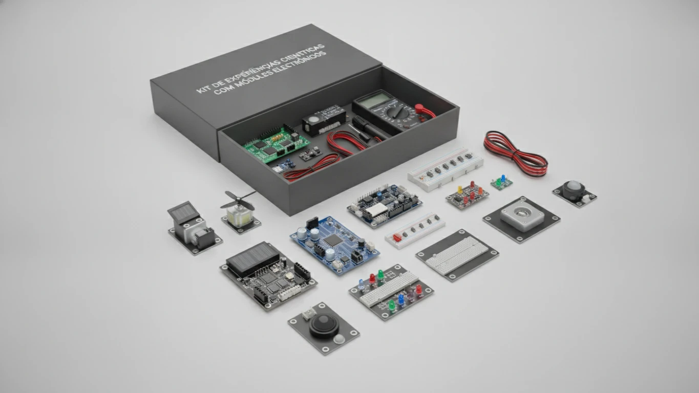 Kit de Experiências Científicas com Módulos Eletrônicos