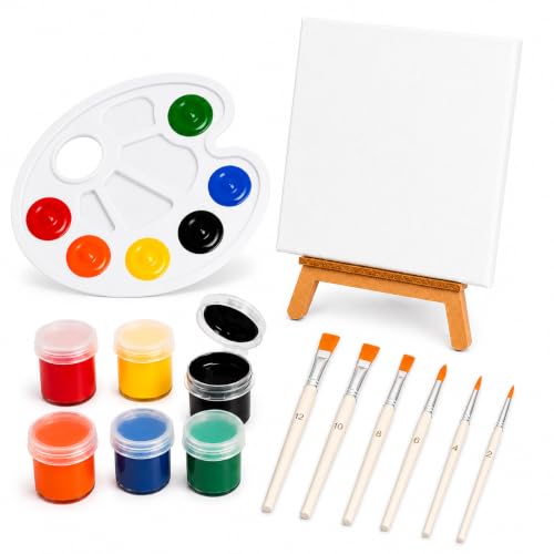 Kit de Pintura em Tela e Cavalete