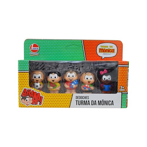 Kit Dedoches Turma da Mônica Lider Brinquedos