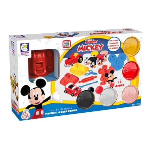 Kit Massinha Disney Mickey com Acessórios Cotiplás