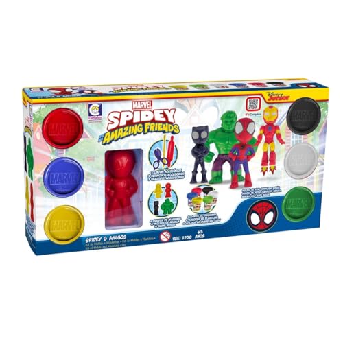 Kit Massinha Spidey e Amigos 300g