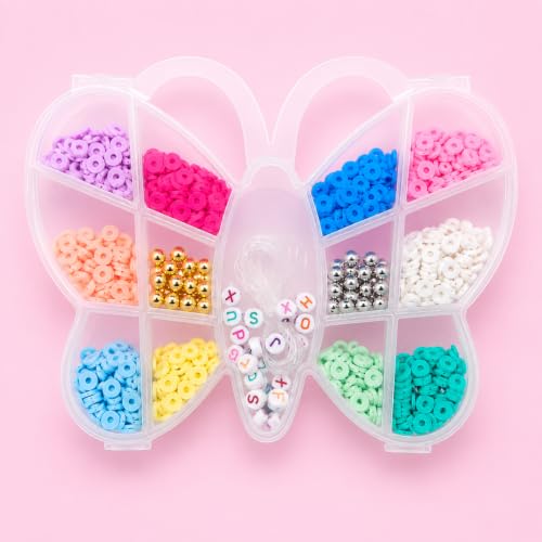 Kit Miçangas Infantil para Montar Pulseiras com Letras Premium