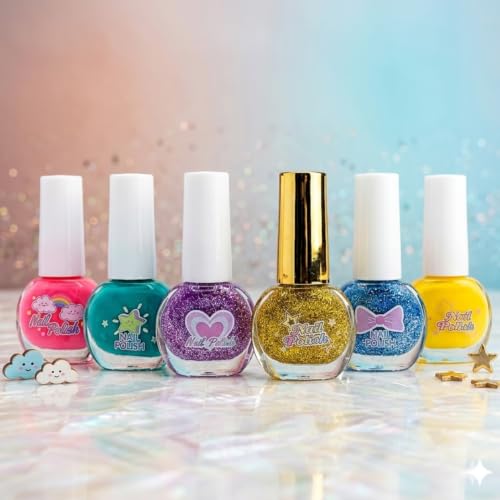 Kits de Spa Infantil (esmaltes, máscaras faciais seguras)