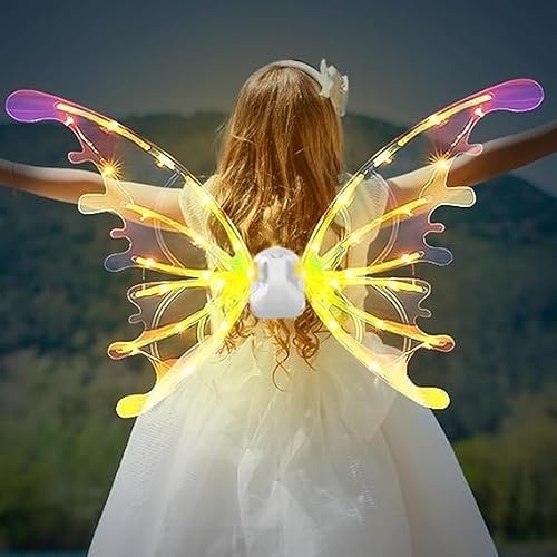 Asas de Borboleta Elétricas Iluminadas