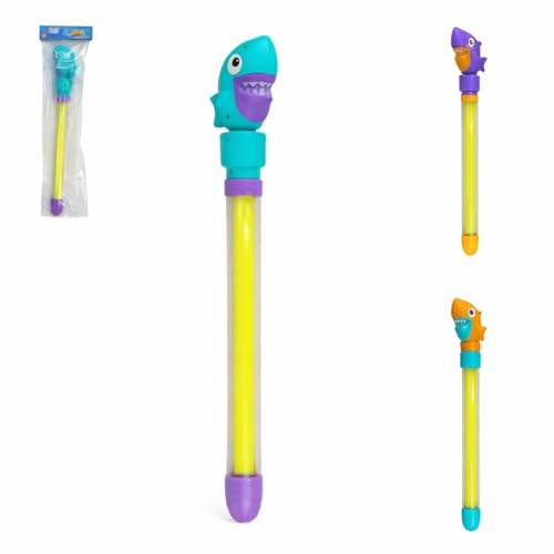 Lançador de Água Infantil Plástico Tubarão Brinquedo para Piscina e Praia