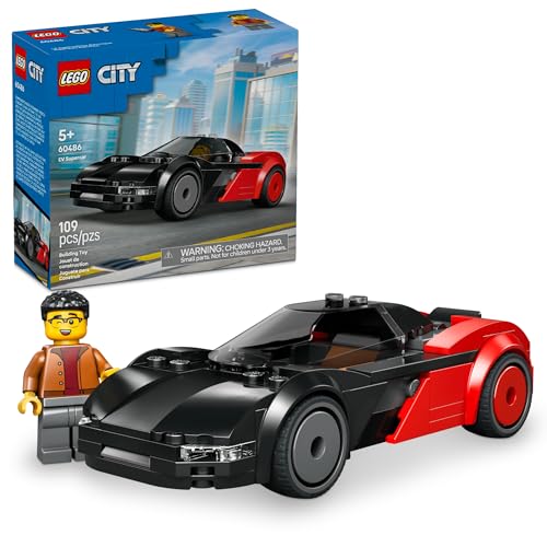 LEGO City Supercarro Elétrico e Minifigura 60486 (109 Peças)