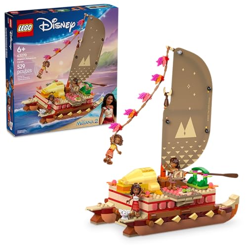 LEGO Disney Princess Canoa de Aventura da Moana (529 Peças)