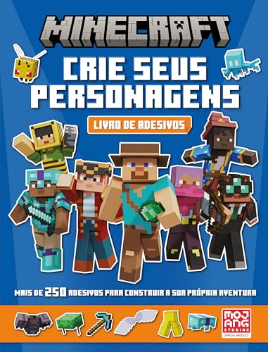Livro de Adesivos Minecraft: Crie Seus Heróis