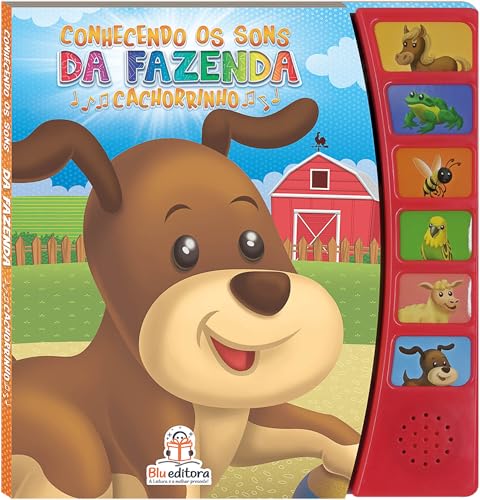Livro Musical Interativo com Sons de Animais