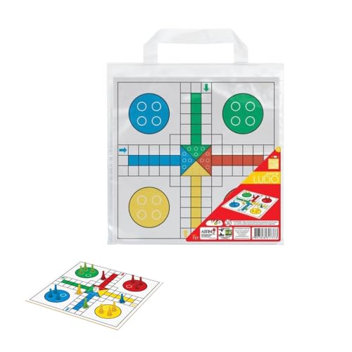 Ludo Tradicional em Madeira com Sacola