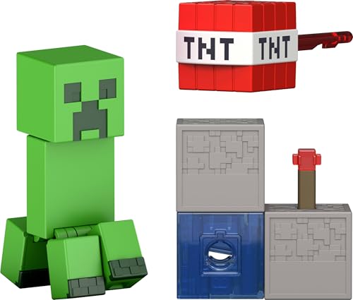 Minecraft Vanilla: Figura Creeper com Redstone