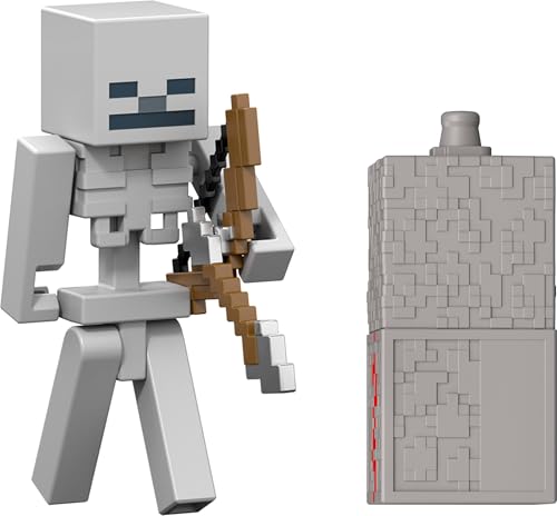 Minecraft Vanilla: Figura Skeleton com Redstone