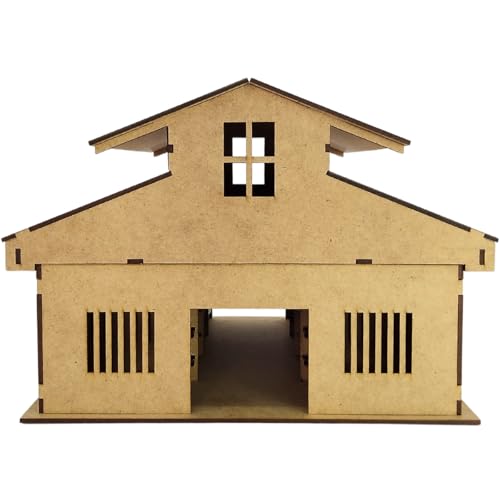 Mini Estabulo Curral Brinquedo Miniatura Fazenda MDF Celeiro