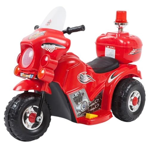 Mini Moto Elétrica Polícia Rosa