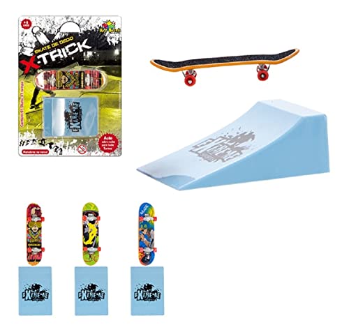 Mini Skate de Dedo com Obstáculos Profissionais