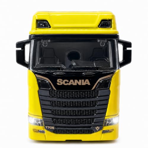 Miniatura Caminhão Trucado Amarelo 1:50