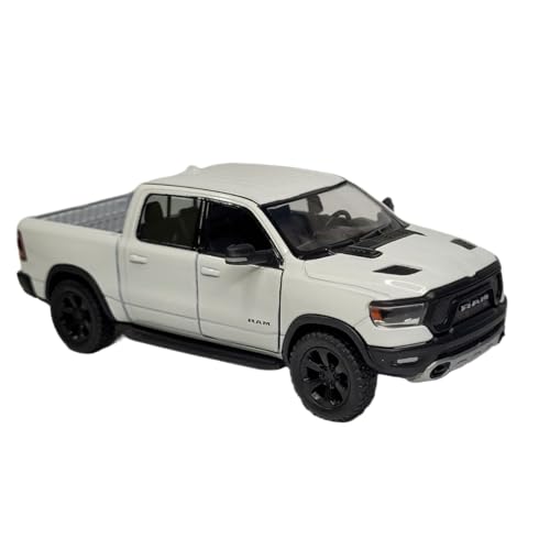 Miniatura Carrinho de Ferro Ram 1500 Caminhonete 4X4 Metal (ram branco)