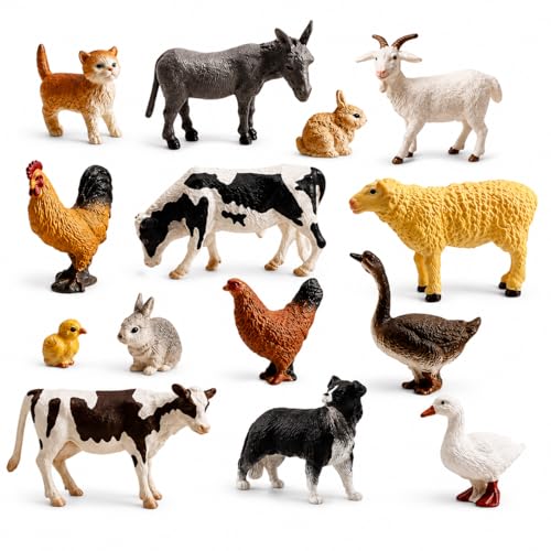 Miniaturas de Animais da Fazenda/Selva
