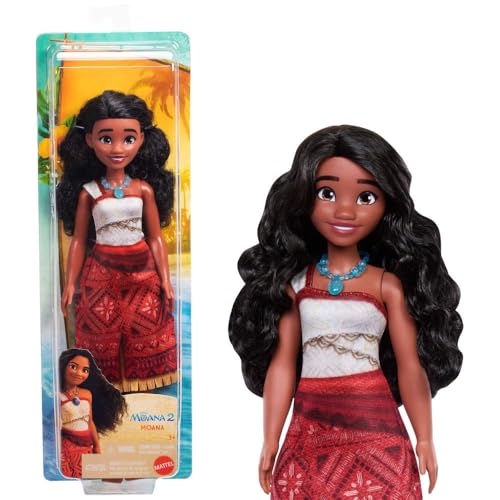 Moana 2: Boneca Moana com Blusa e Saia Removível