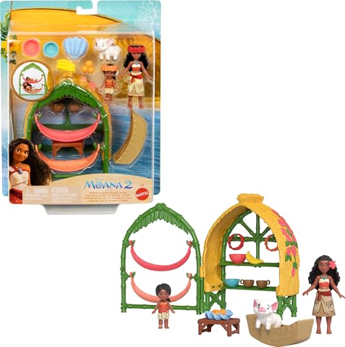 Moana 2: Conjunto Casa Moana e Simea com Pua e Acessórios