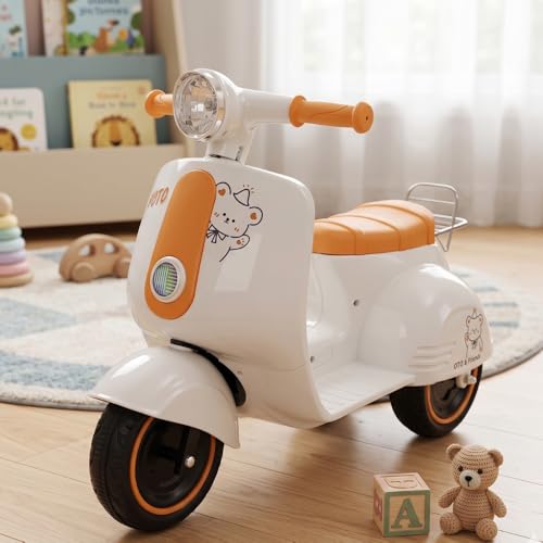 Moto Elétrica Estilo Vespa Branca