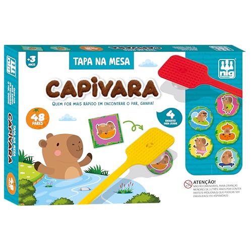 Nig Brinquedos Jogo Tapa na Mesa Capivara