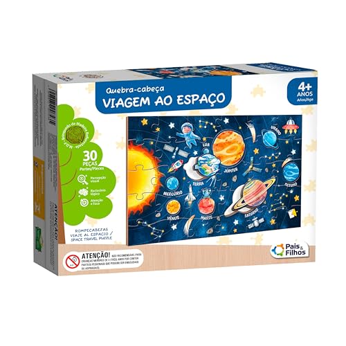 Pais & Filhos Quebra-Cabeça Viagem Ao Espaço 30 Peças