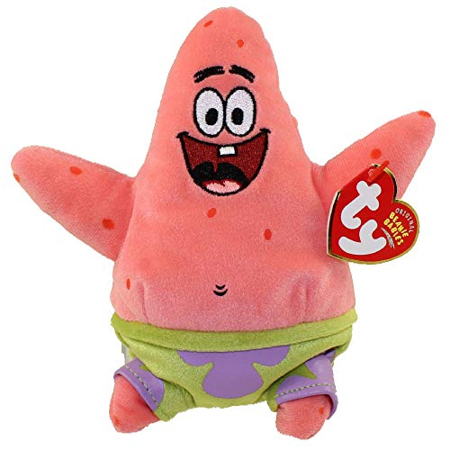 Pelúcia Bob Esponja Estrela Patrick 16cm Ty