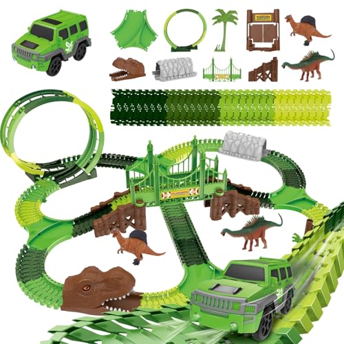 Pista de Carrinhos Dinossauro 277 Peças