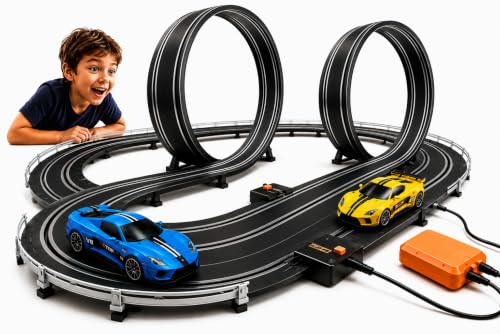 Pista de Corrida com Looping Duplo