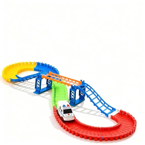 Pista Flexível com Ponte e Curvas
