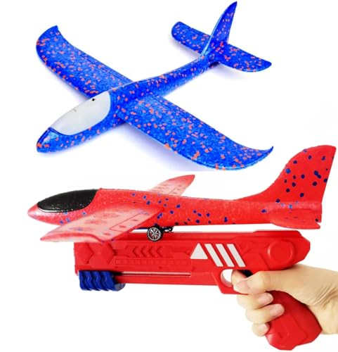 Pistola Lança Aviões Planador de Isopor Premium Voa Alto
