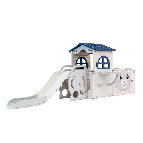 Playground Compacto com Casinha Cercadinho e Escorregador