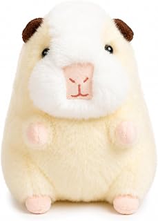 Porquinho da Índia de Pelúcia Creme 24 cm Fofo Presente Infantil