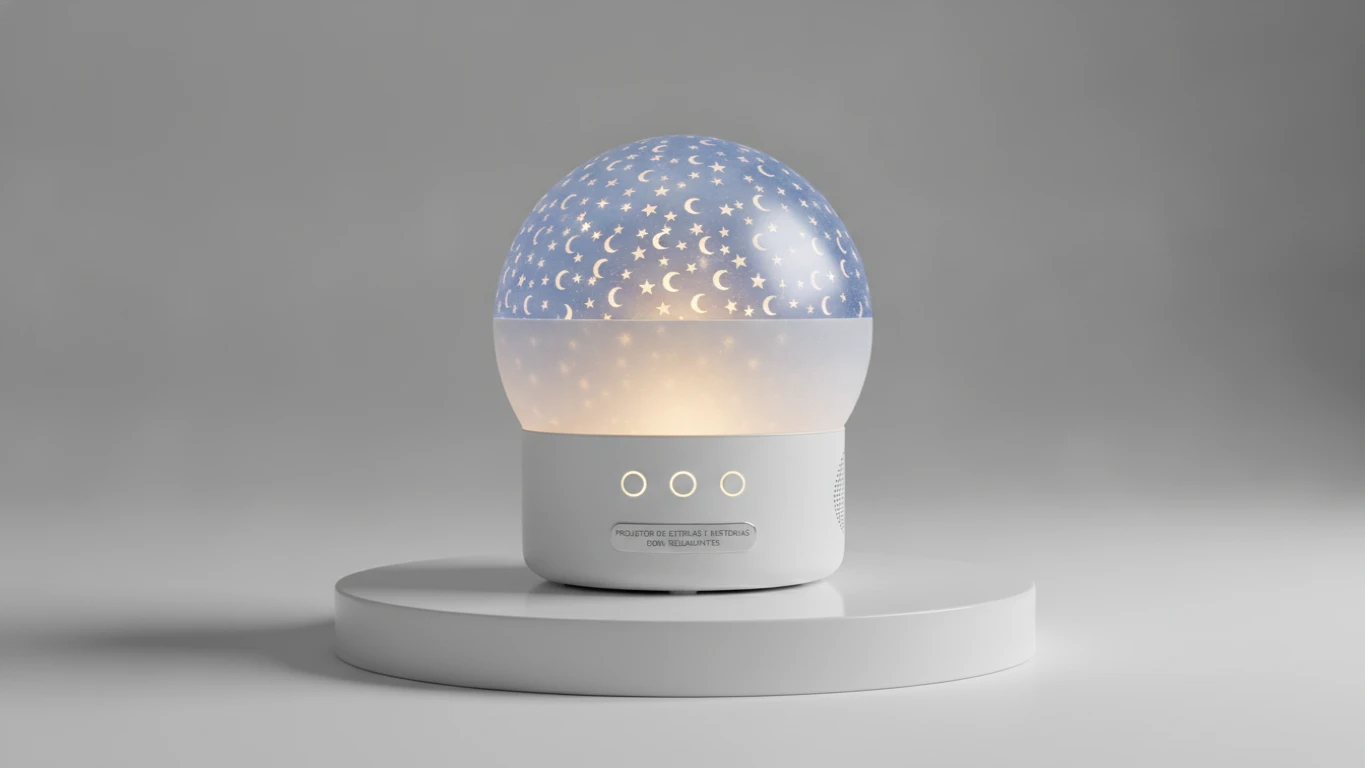 Projetor de Estrelas e Histórias com Sons Relaxantes