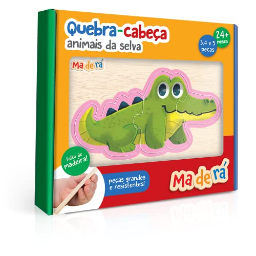 Quebra-Cabeça Animais da Selva Progressivo