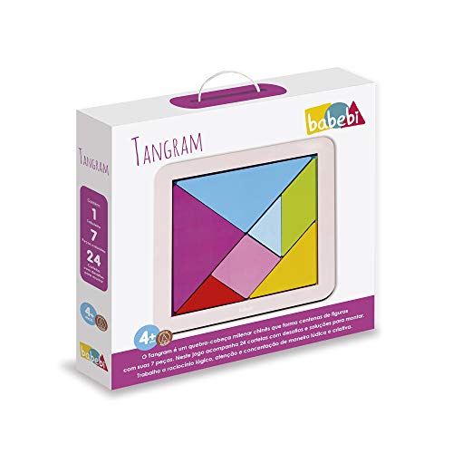 Quebra-Cabeça de Tangram de Madeira
