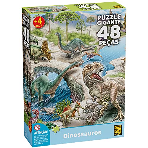 Quebra-Cabeça Gigante de Dinossauros